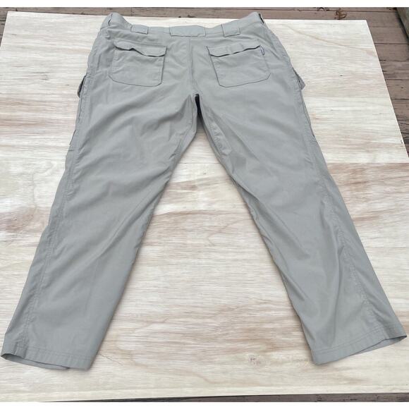 DULUTH Trading Mens Pants Stretch Nylon Cargo Flex Dry On The Fly Tan Size 44x32 - Picture 6 of 7